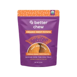 A Better Treat Dehydrated Organic Sweet Potato Chews for Dogs