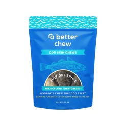 A Better Treat Dehydrated Wild Caught Cod Skin Dog Chews