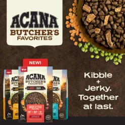 Acana Butchers Favorites Grain Free Dry Dog Food With Jerky Pieces