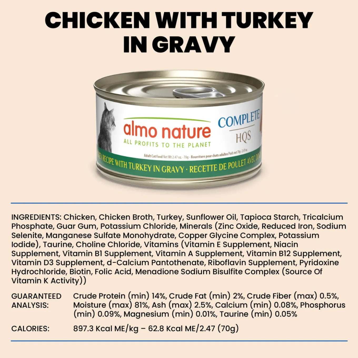 Almo Nature HQS Complete Wet Cat Food