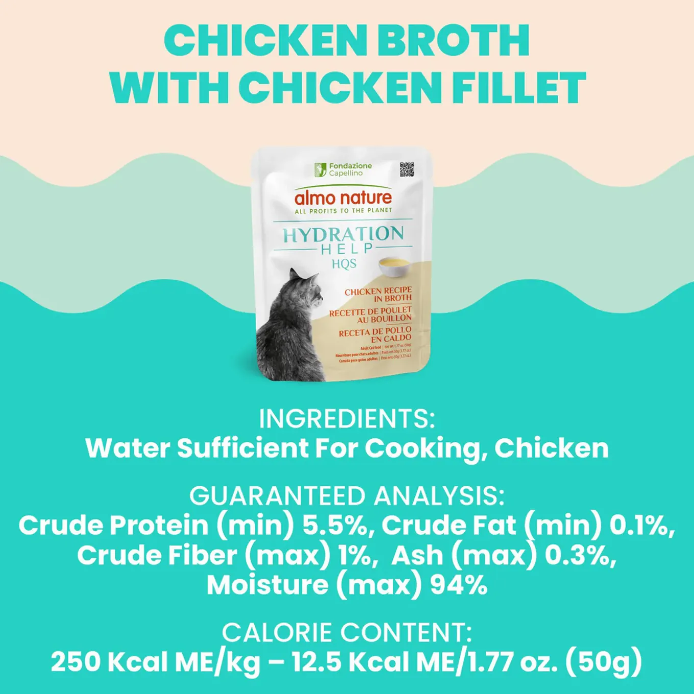 Almo Nature HQS Hydration Help Wet Cat Food Topper