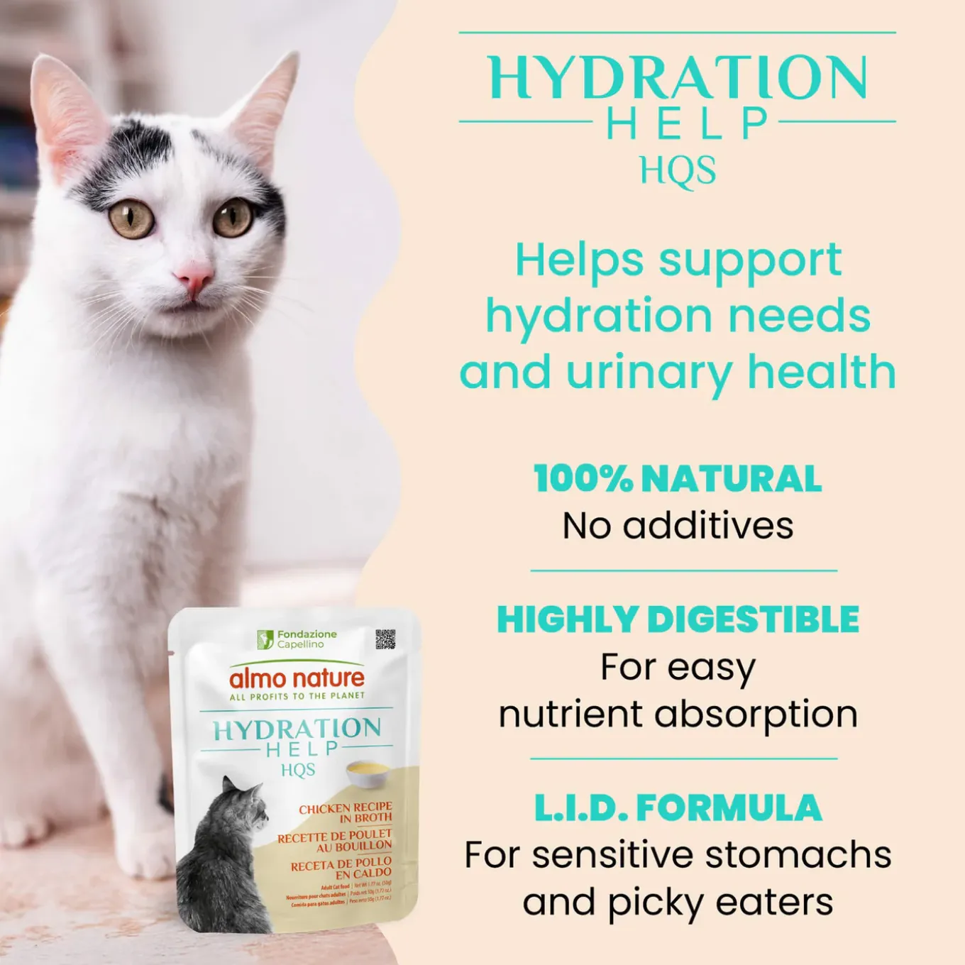 Almo Nature HQS Hydration Help Wet Cat Food Topper