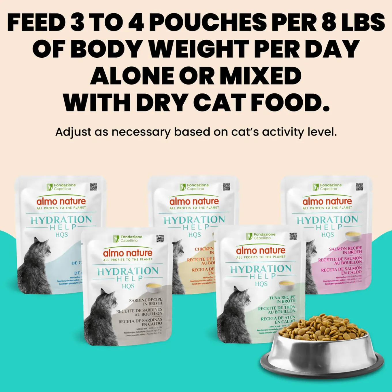 Almo Nature HQS Hydration Help Wet Cat Food Topper