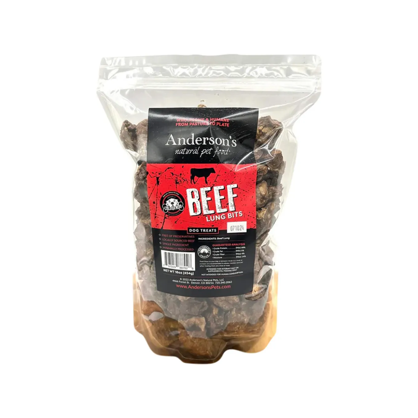 Anderson's Minimally Processed Organ Meat Dog Treats