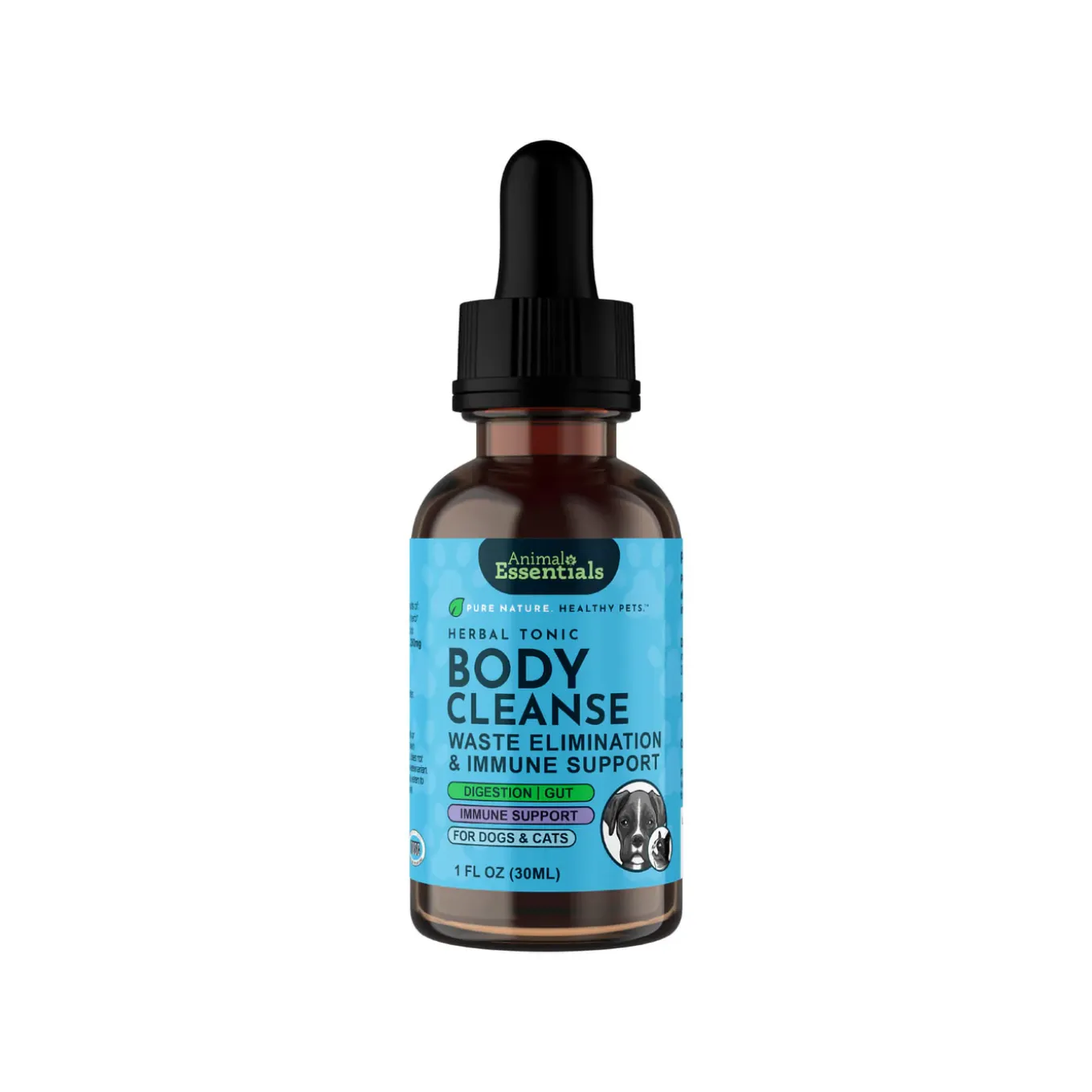 Animal Essentials Body Cleanse Liquid Herbal Formula for Dogs & Cats