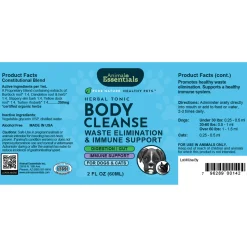 Animal Essentials Body Cleanse Liquid Herbal Formula for Dogs & Cats
