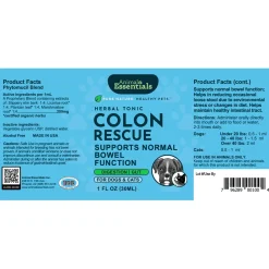 Animal Essentials Colon Rescue Herbal Digestive Aid for Dogs & Cats