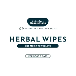 Animal Essentials Herbal Ear Wipes for Dog & Cats