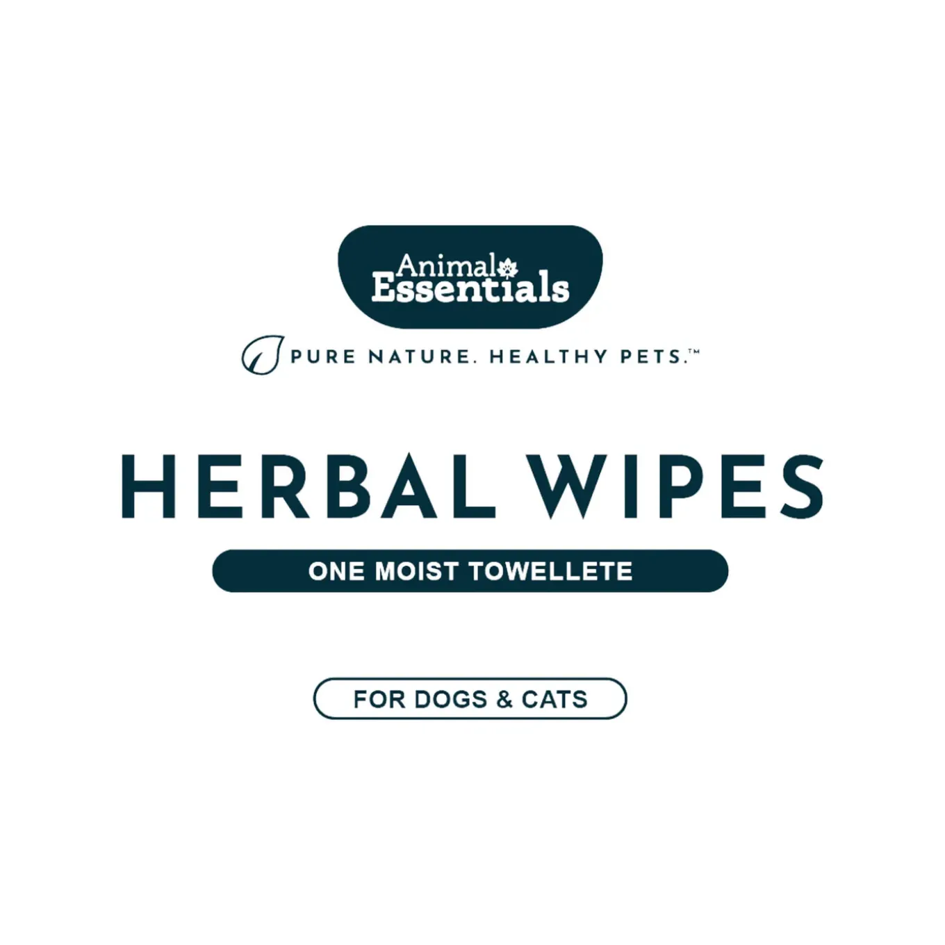 Animal Essentials Herbal Ear Wipes for Dog & Cats