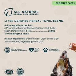 Animal Essentials Herbal Liver Defense Liquid for Dogs & Cats
