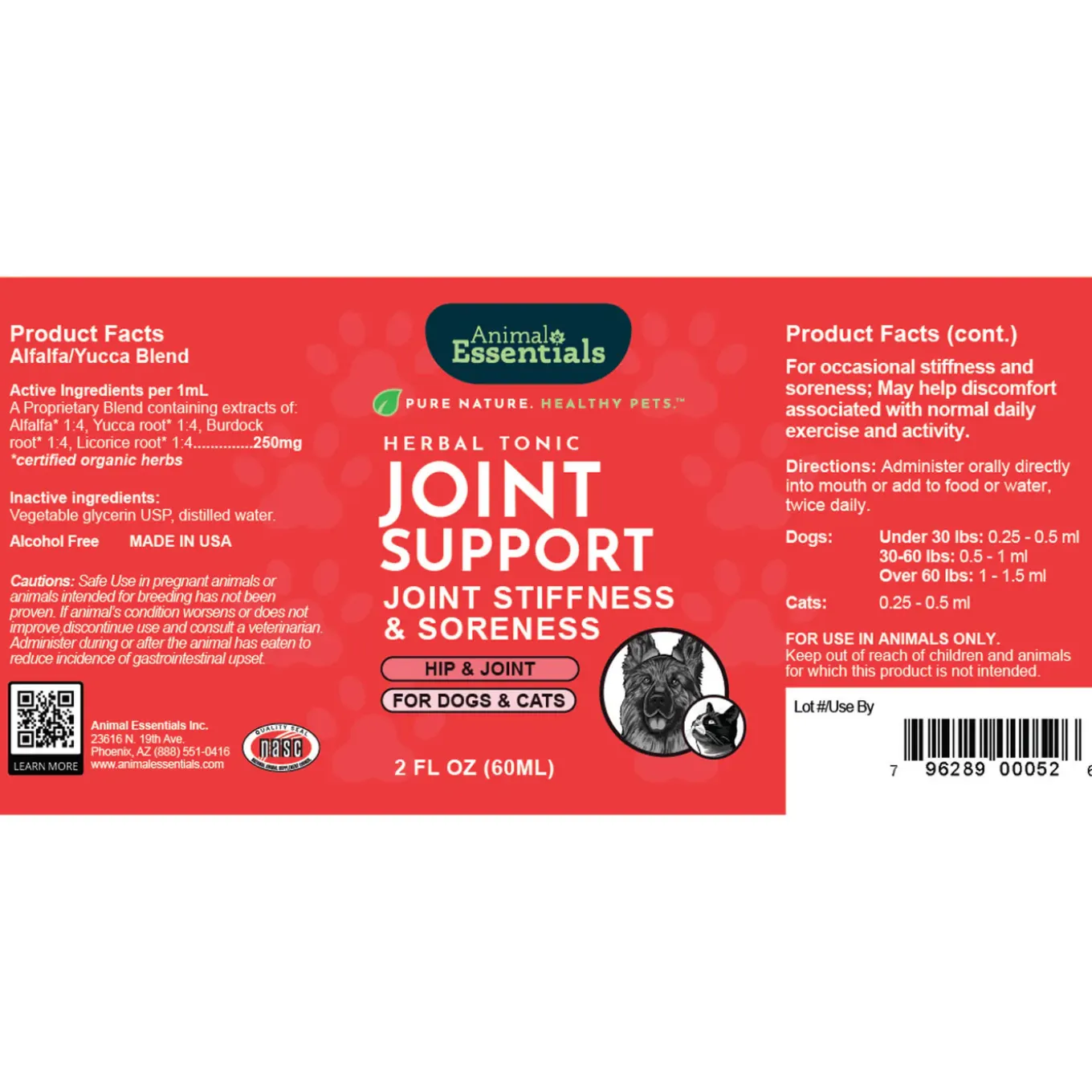 Animal Essentials Joint Support for Dogs & Cats