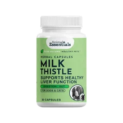 Animal Essentials Milk Thistle Herbal Supplement for Dogs & Cats