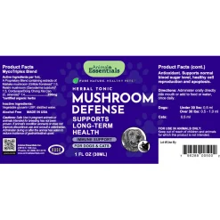Animal Essentials Mushroom Defense Immune Support Liquid for Dogs & Cats