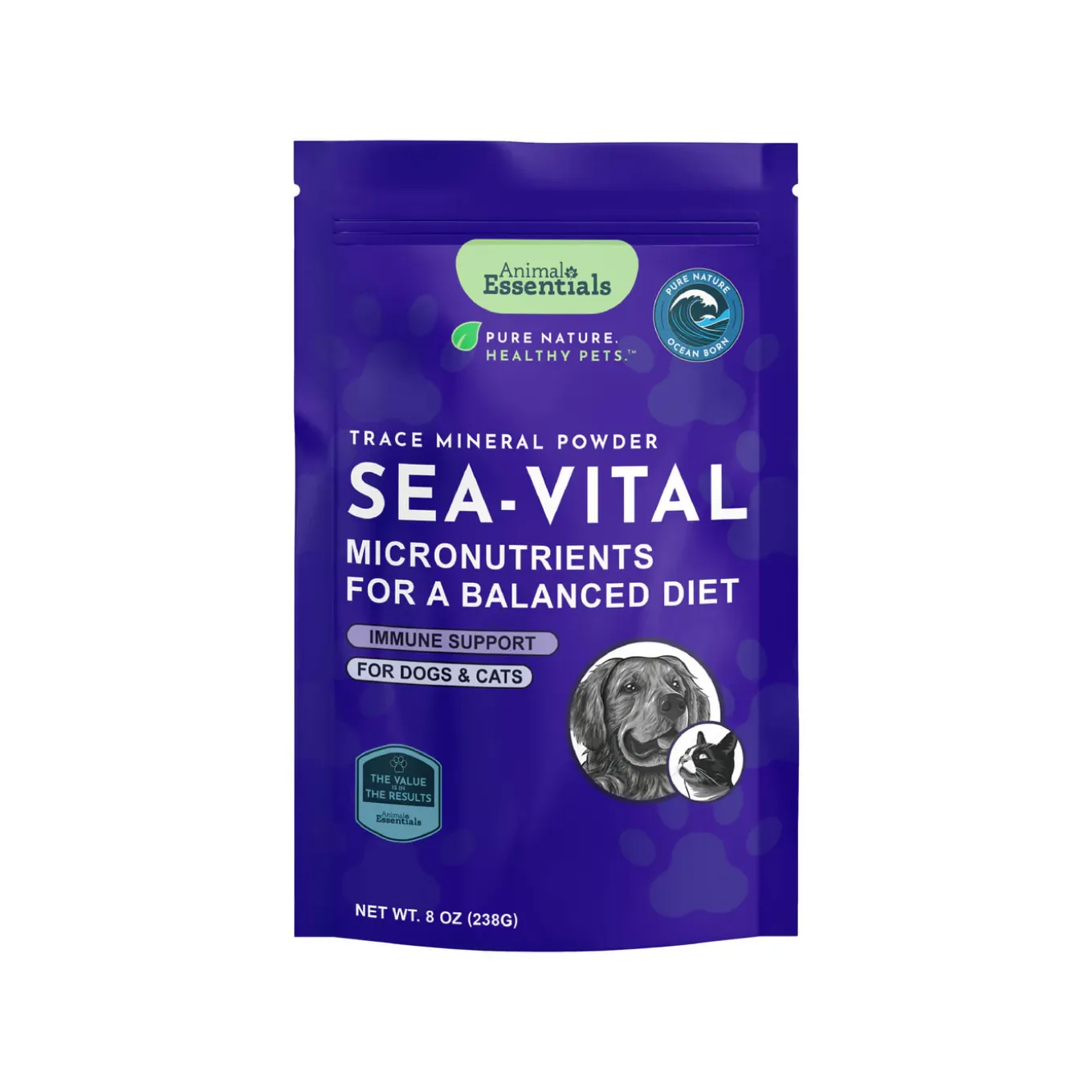 Animal Essentials Sea-Vital Supplement for Dogs & Cats