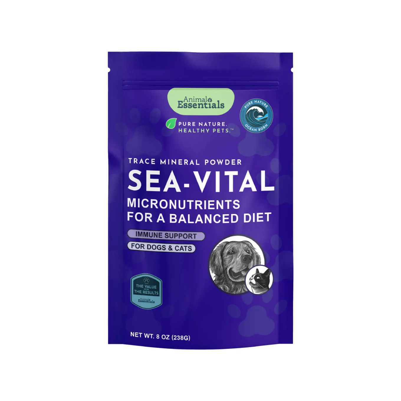 Animal Essentials Sea-Vital Supplement for Dogs & Cats