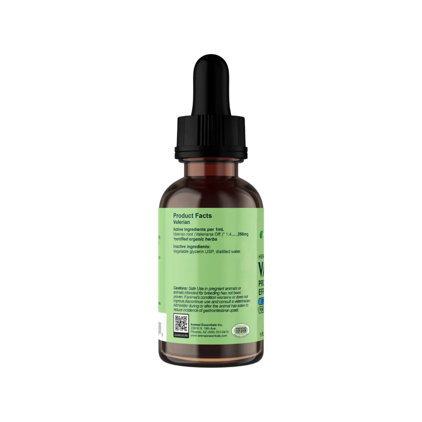 Animal Essentials Valerian Calming Herbal Extract Liquid for Dogs & Cats