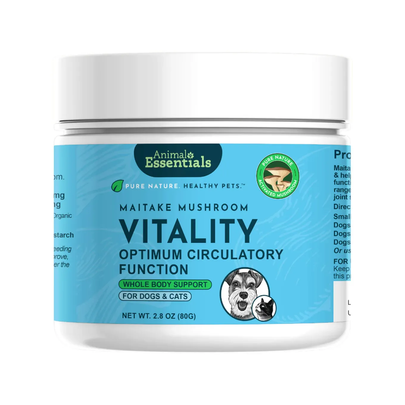 Animal Essentials WELLNESS Maitake Mushroom Powder for Dogs & Cats