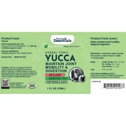 Animal Essentials Yucca Joint & Digestion Herbal Extract Liquid for Dogs & Cats