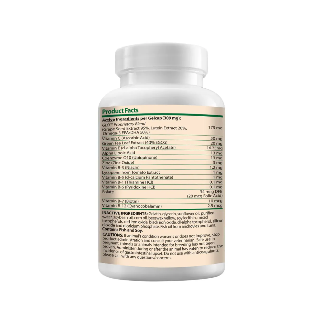 Animal Necessity Ocu-GLO Vision Supplement Gelcaps for Dogs
