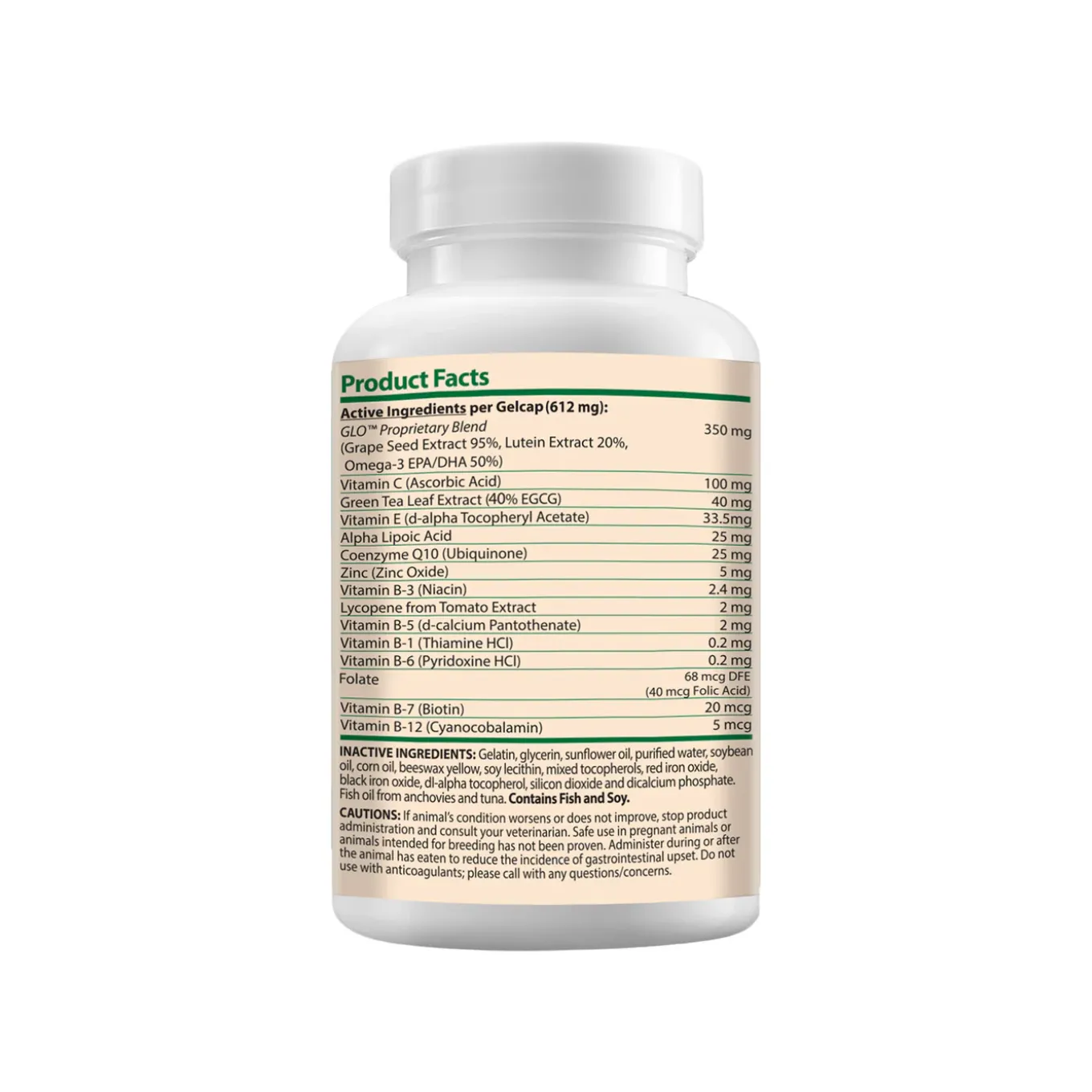 Animal Necessity Ocu-GLO Vision Supplement Gelcaps for Dogs