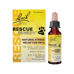 Bach Flower Remedies Rescue Remedy Natural Stress Relief for Dogs & Cats