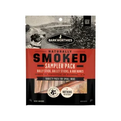 Barkworthies Naturally Smoked Sampler Variety Pack Dog Chews