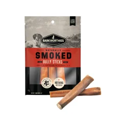 Barkworthies Naturally Smoked Bully Sticks Dog Chews