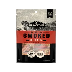 Barkworthies Naturally Smoked Bully Bites Dog Chews