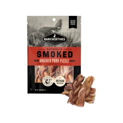 Barkworthies Naturally Smoked Braided Pork Pizzle Dog Chews