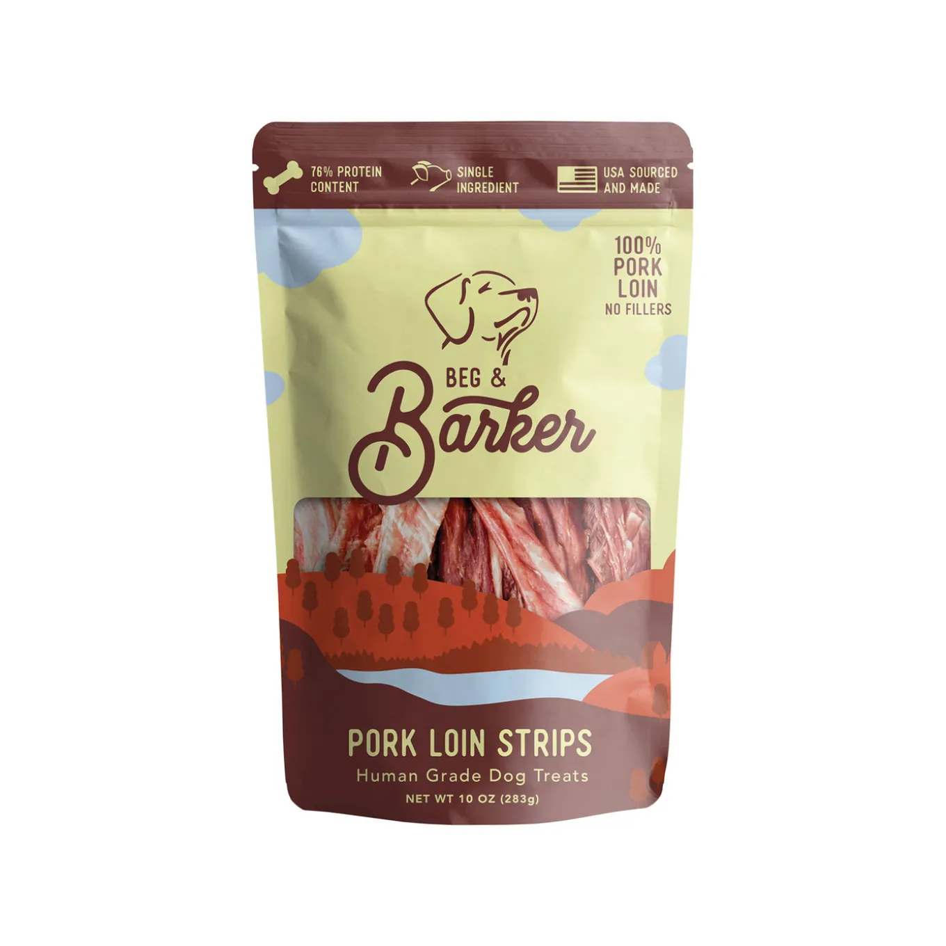 Beg & Barker Strips Single Ingredient Human Grade Dog Treats