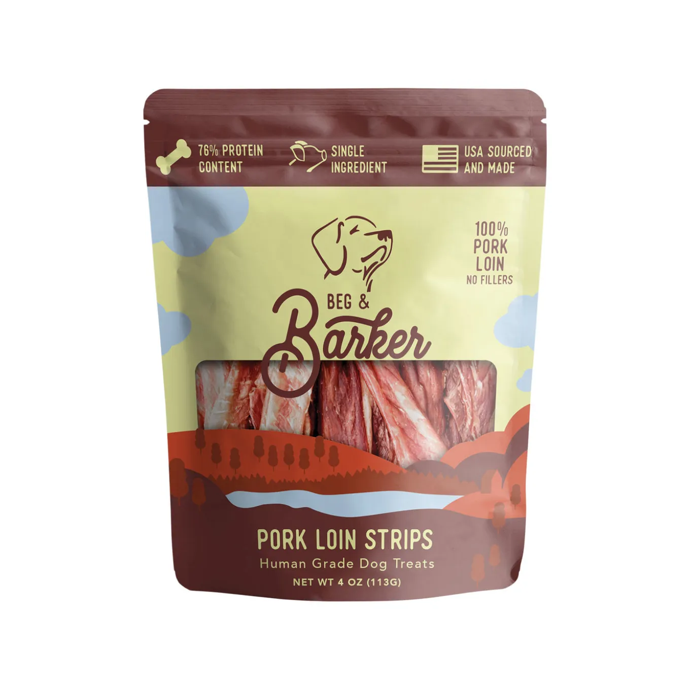 Beg & Barker Strips Single Ingredient Human Grade Dog Treats