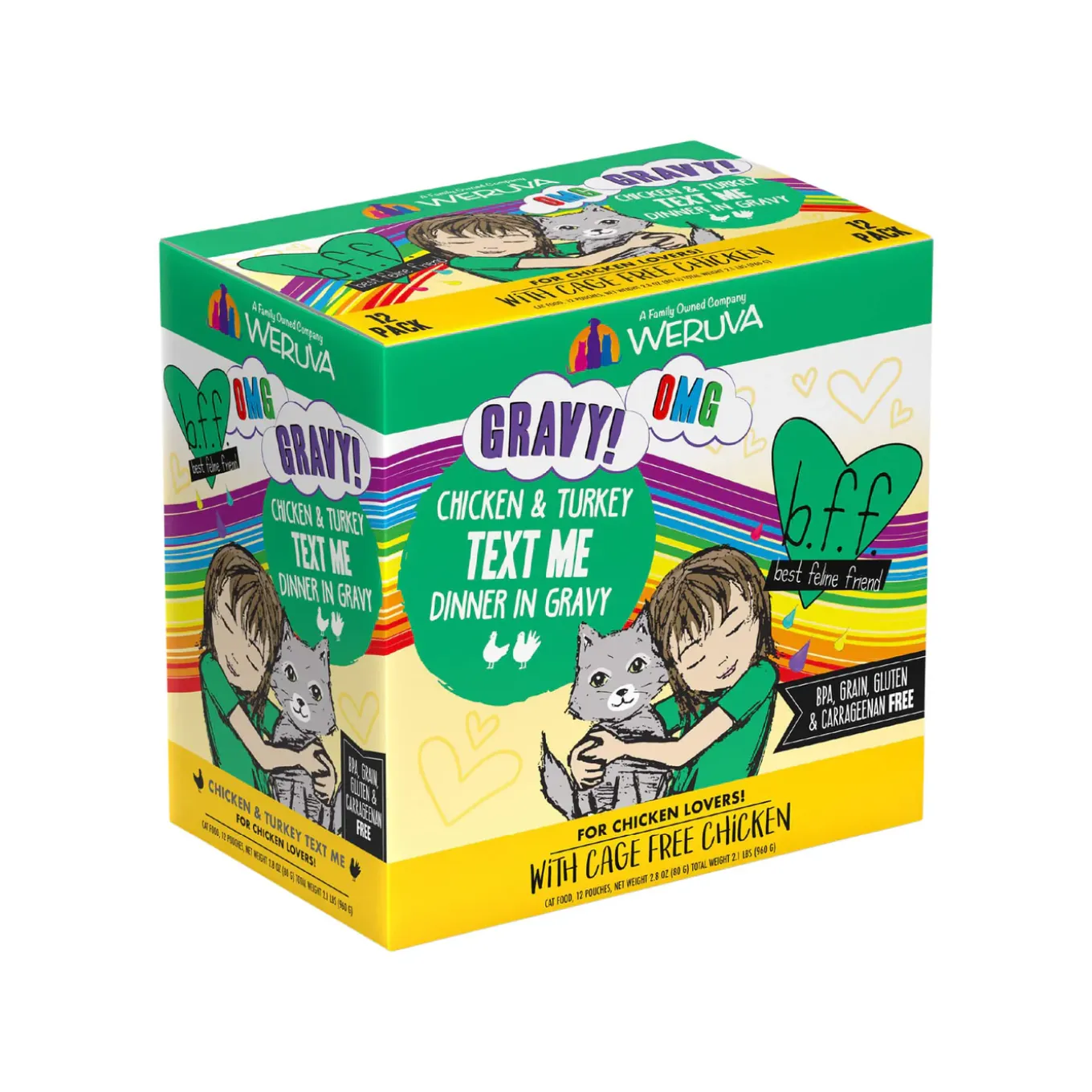Best Feline Friend BFF Oh My Gravy! Grain-Free Wet Cat Food Pouches