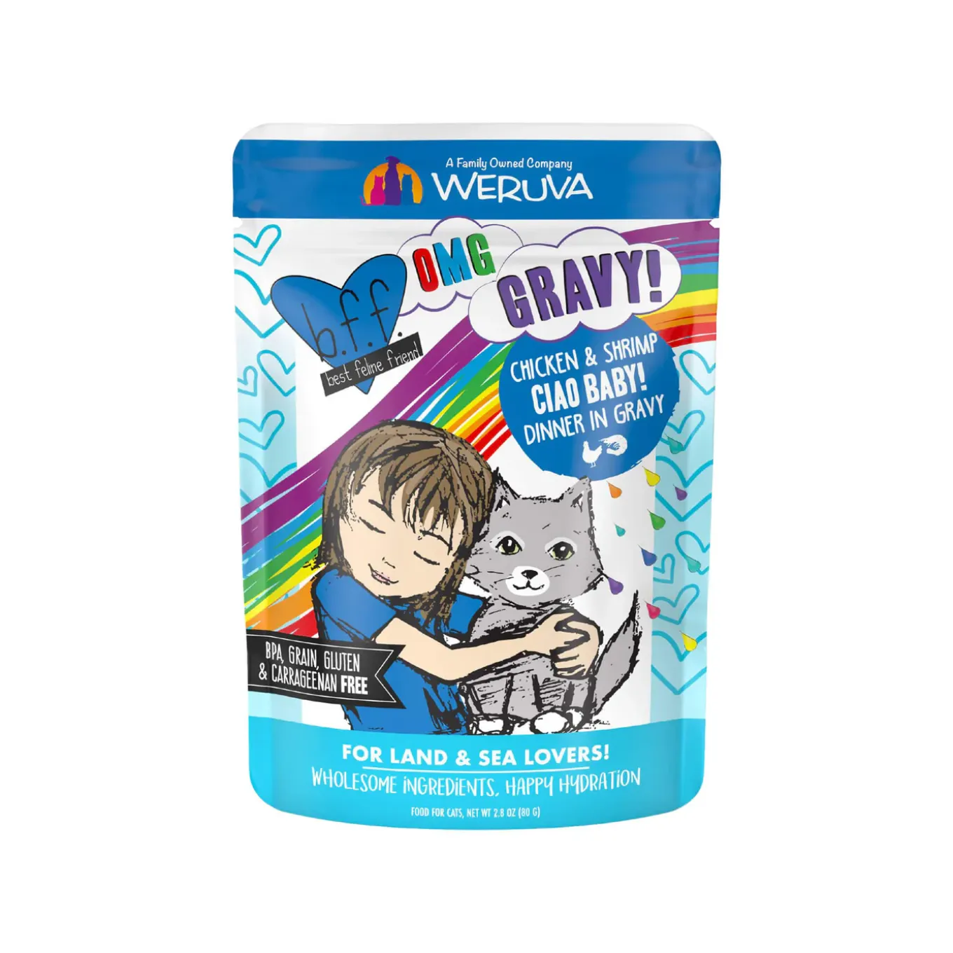 Best Feline Friend BFF Oh My Gravy! Grain-Free Wet Cat Food Pouches