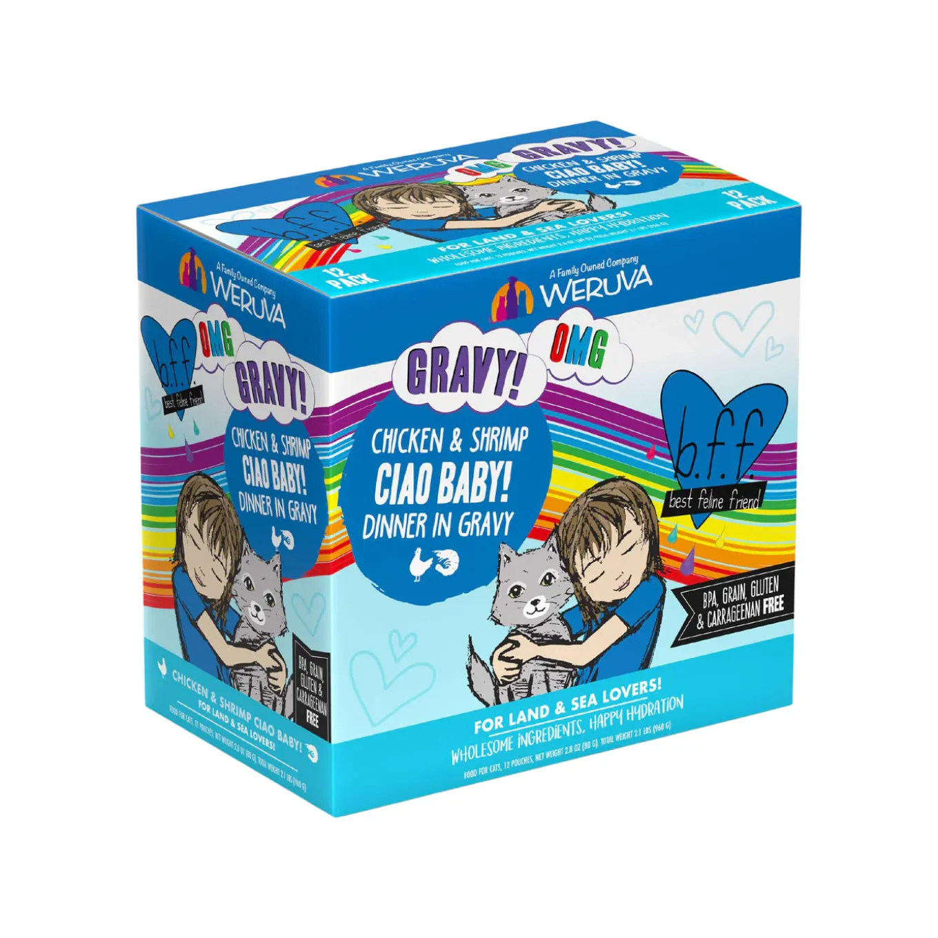 Best Feline Friend BFF Oh My Gravy! Grain-Free Wet Cat Food Pouches