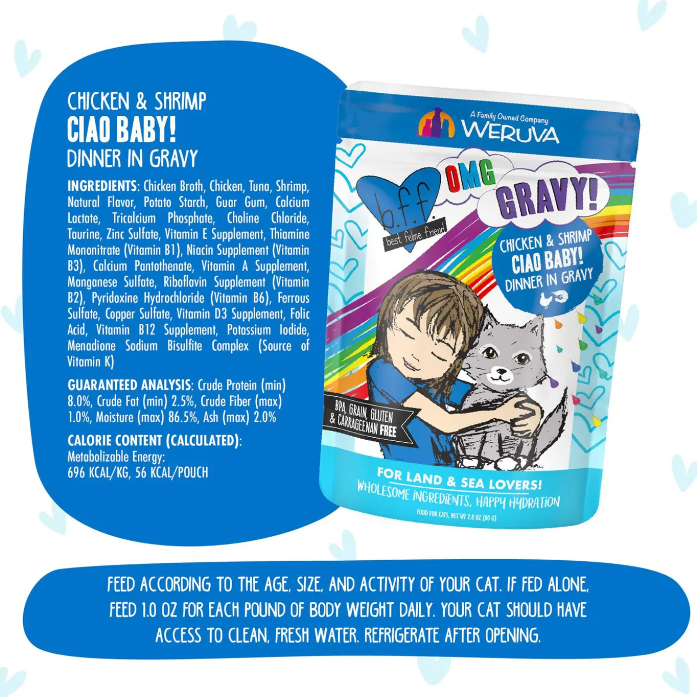 Best Feline Friend BFF Oh My Gravy! Grain-Free Wet Cat Food Pouches