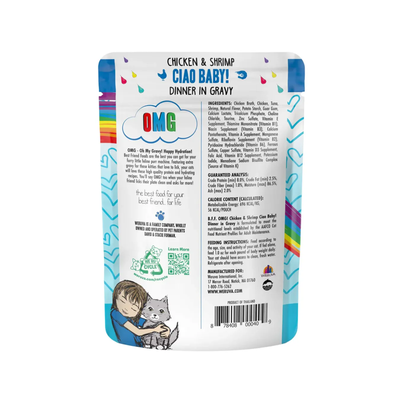 Best Feline Friend BFF Oh My Gravy! Grain-Free Wet Cat Food Pouches