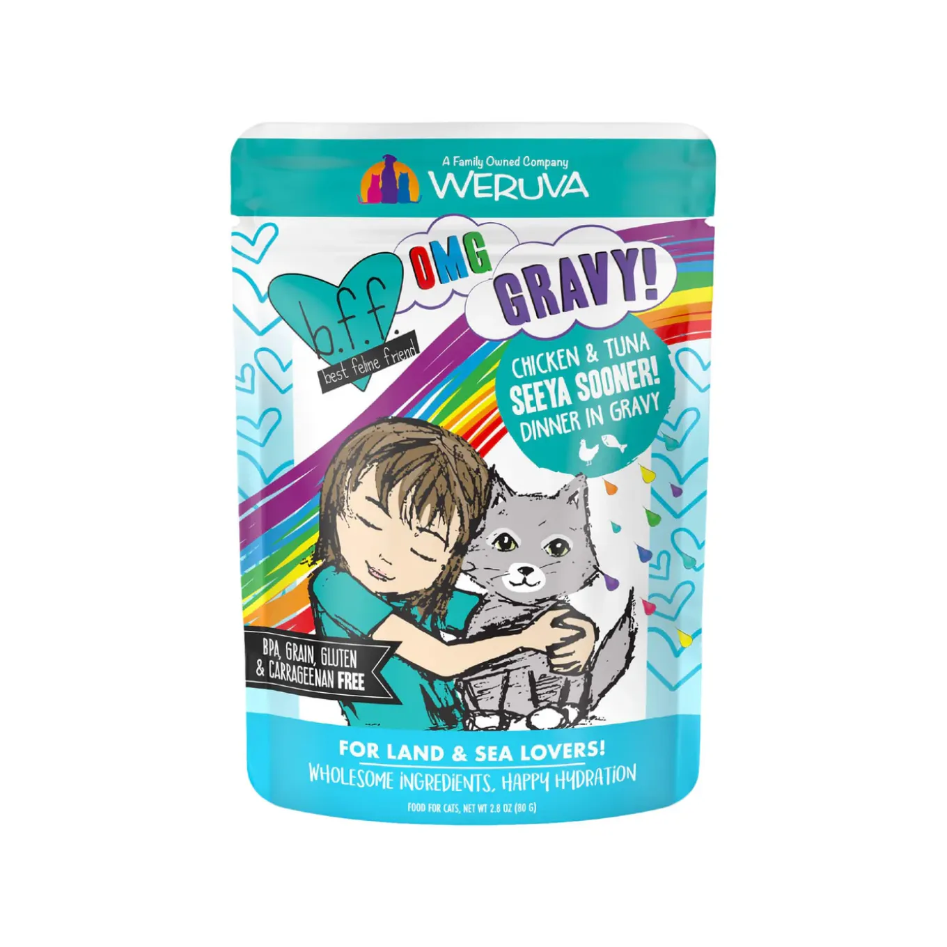 Best Feline Friend BFF Oh My Gravy! Grain-Free Wet Cat Food Pouches