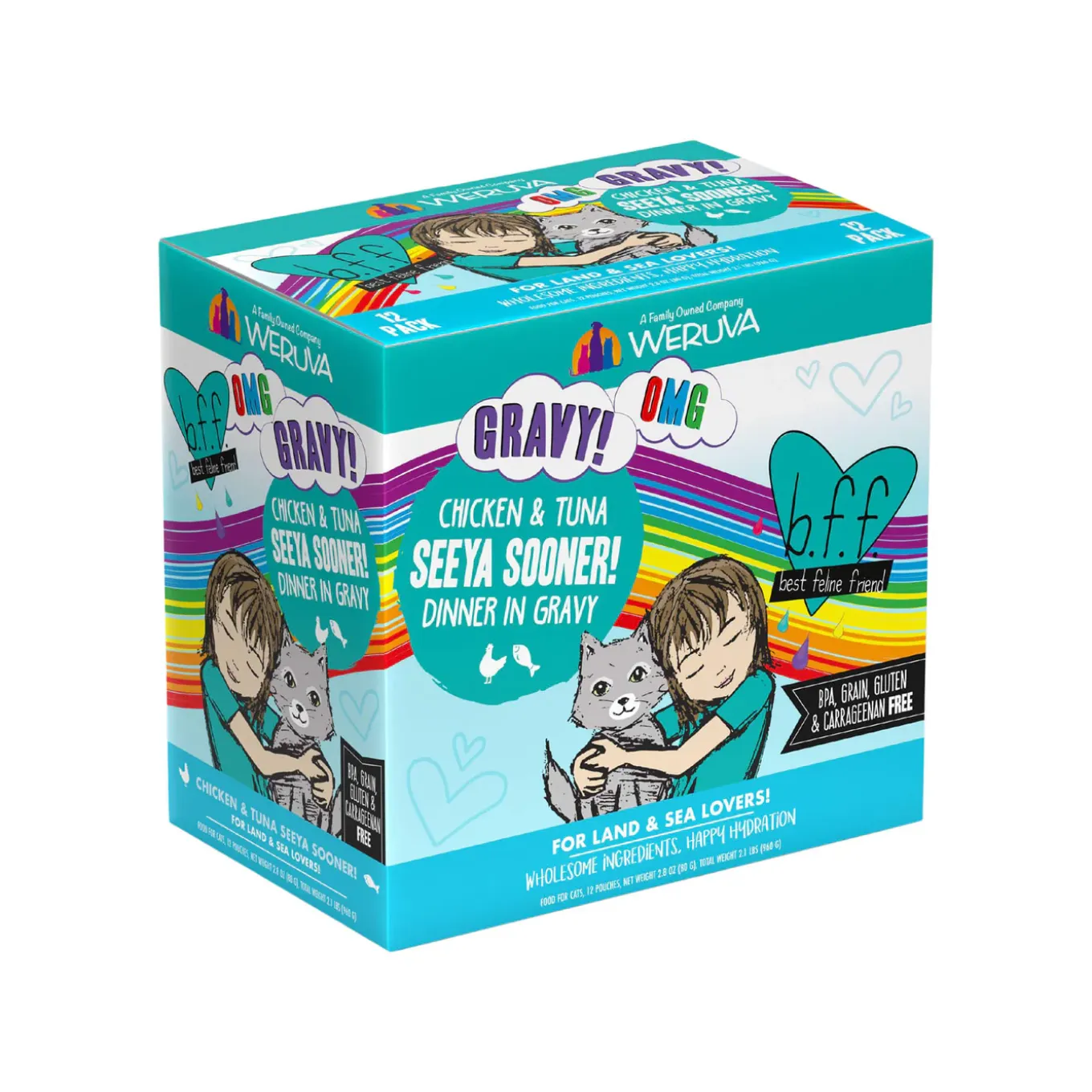 Best Feline Friend BFF Oh My Gravy! Grain-Free Wet Cat Food Pouches