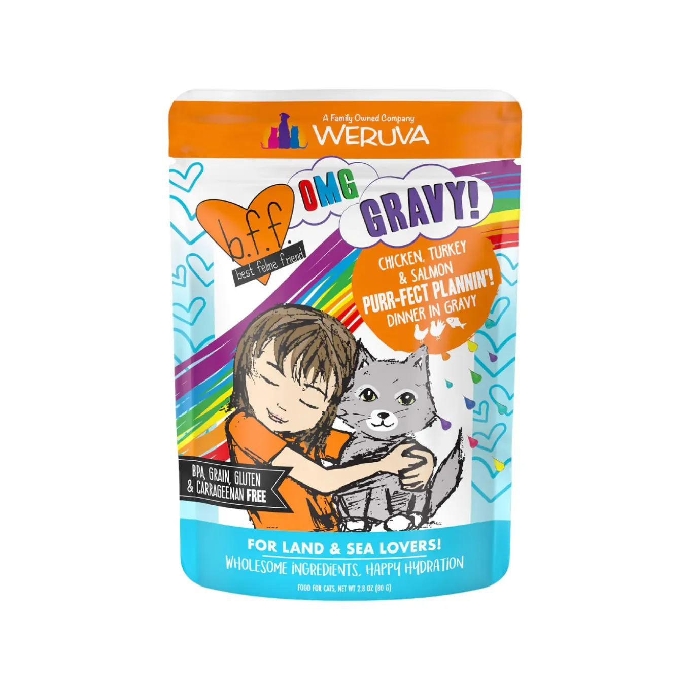 Best Feline Friend BFF Oh My Gravy! Grain-Free Wet Cat Food Pouches