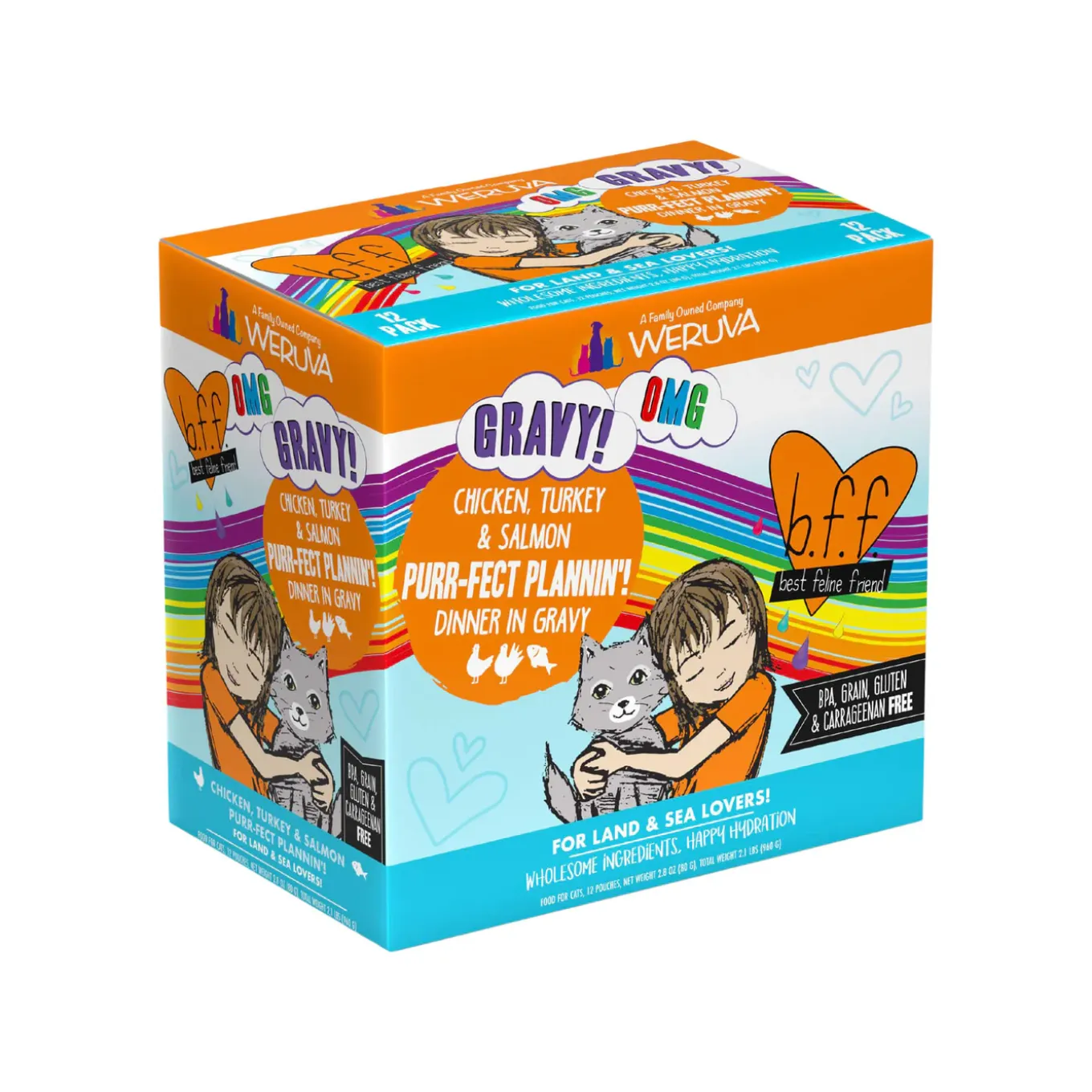 Best Feline Friend BFF Oh My Gravy! Grain-Free Wet Cat Food Pouches