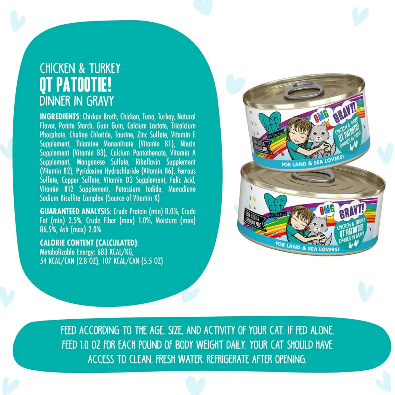 Best Feline Friend BFF Oh My Gravy! Grain-Free Wet Canned Cat Foods