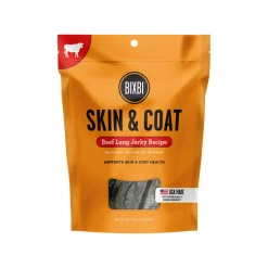 BIXBI Skin and Coat Jerky Treats for Dogs