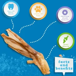 Bravo! Dry Roasted Duck Feet Dog Chews Bulk