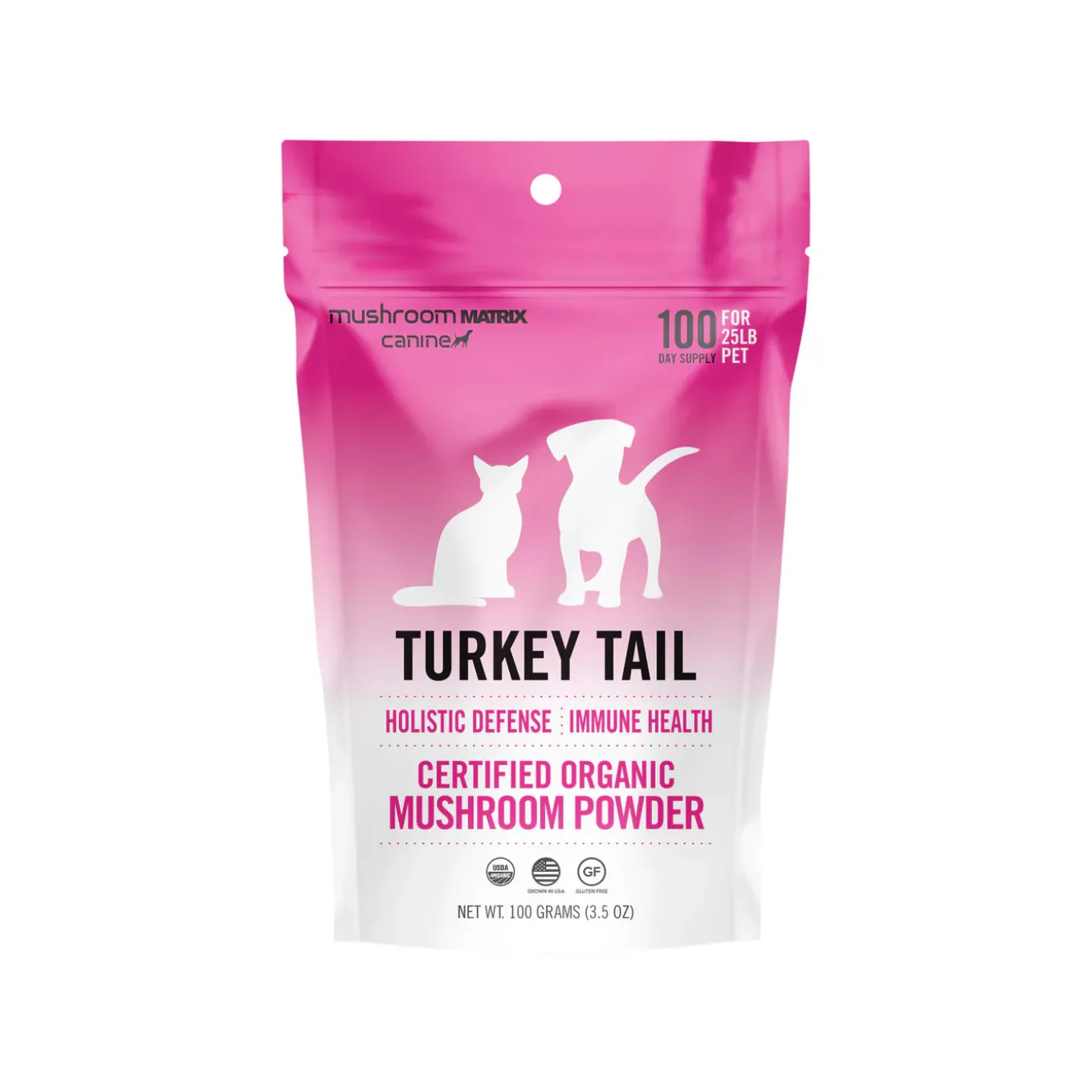 Canine Matrix Turkey Tail Organic Mushroom Holistic Supplement for Dogs