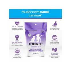 Canine Matrix Healthy Pet Organic Mushroom Immune Supplement for Dogs