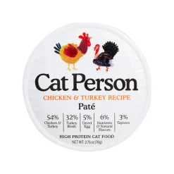 Cat Person Grain-Free Pate Wet Cat Food 2.75 oz Case of 24