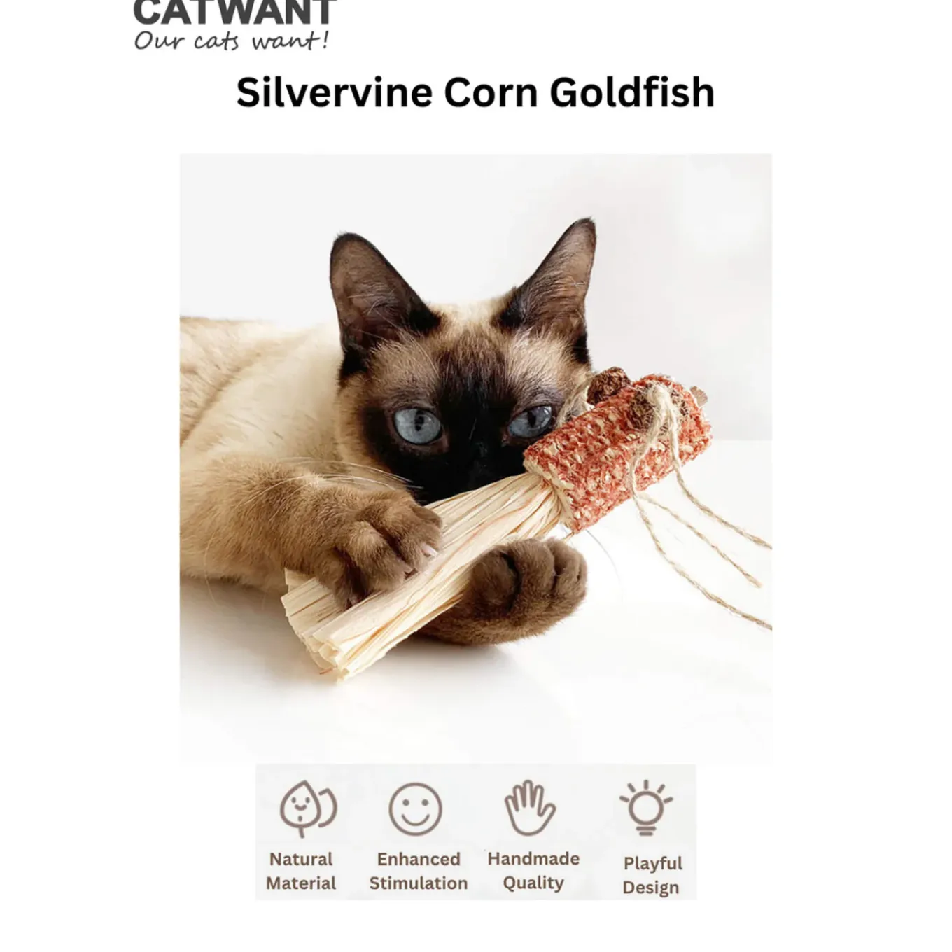 CATWANT Corn & Silvervine Cat Toy
