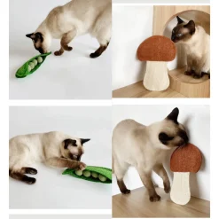CATWANT Fruit & Veggie Loofah Cat Toys
