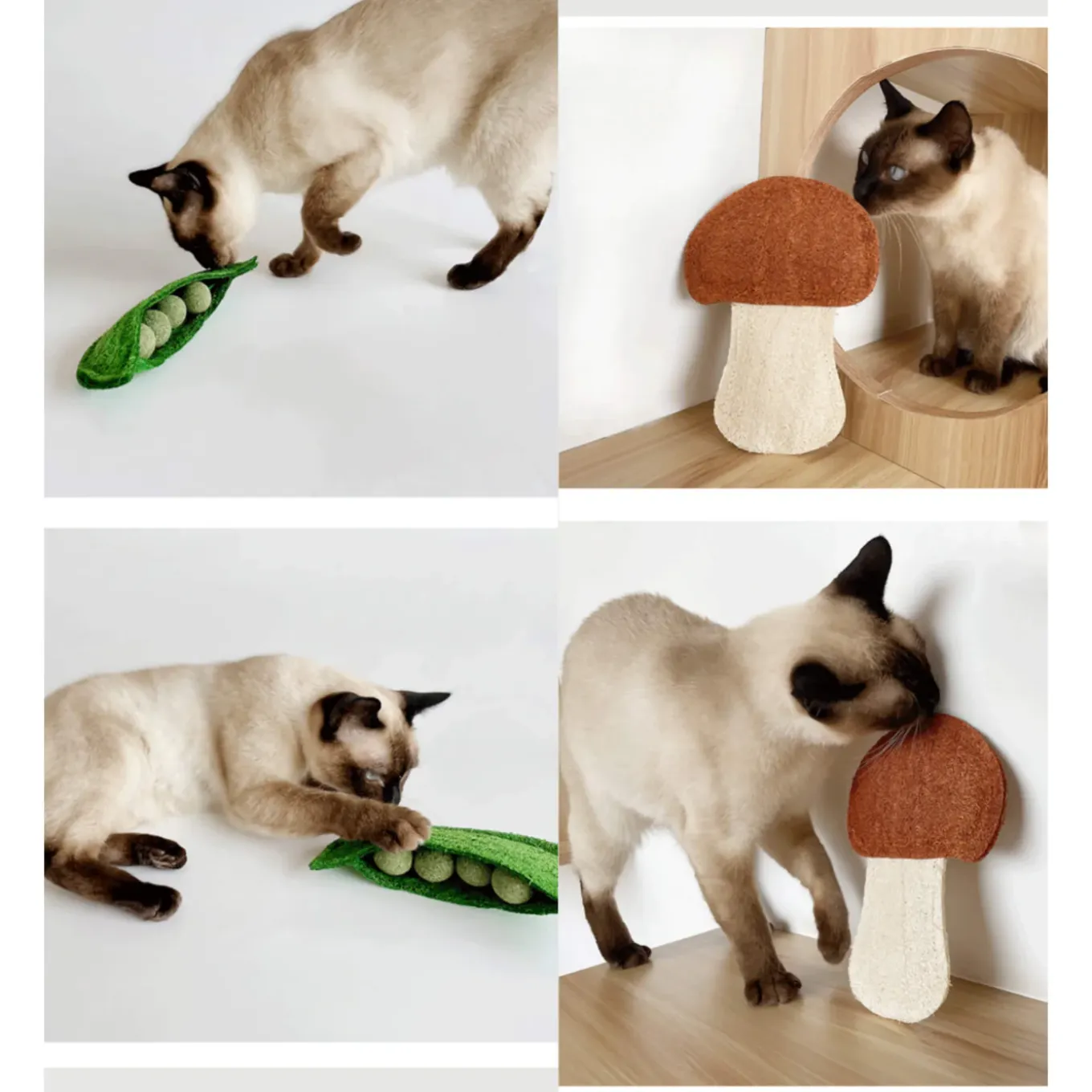 CATWANT Fruit & Veggie Loofah Cat Toys
