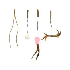 CATWANT Replaceable Teaser Cat Toy with Bird Chirping Device